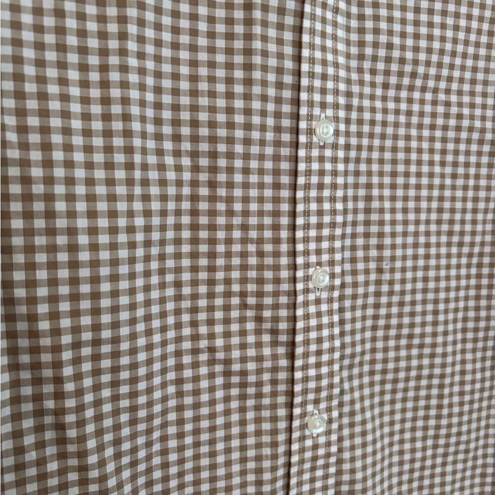 Pendleton Women’s Tan Gingham Button Down Collare… - image 3